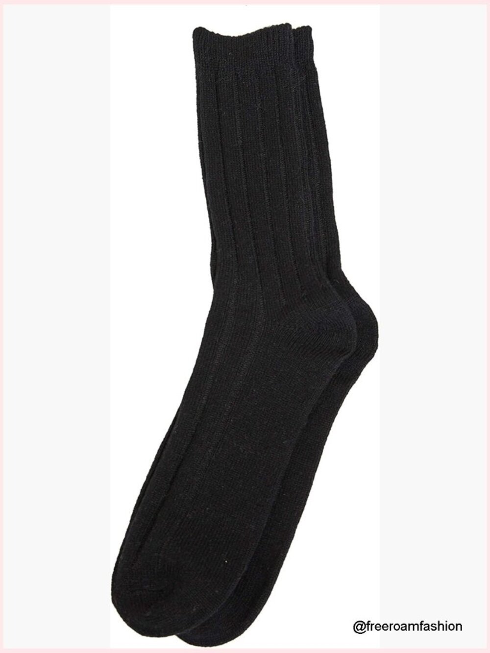 100% Cashmere Ribbed Knit Slipper Socks Unisex Cozy Warm Winter